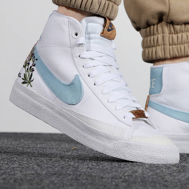 nike耐克女鞋2021夏季新款高帮滑板鞋透气运动休闲鞋潮dc9265-100