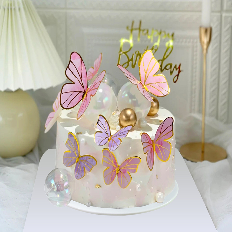 蛋糕模型仿真2021新款网红创意流行蝴蝶橱窗仿真水果