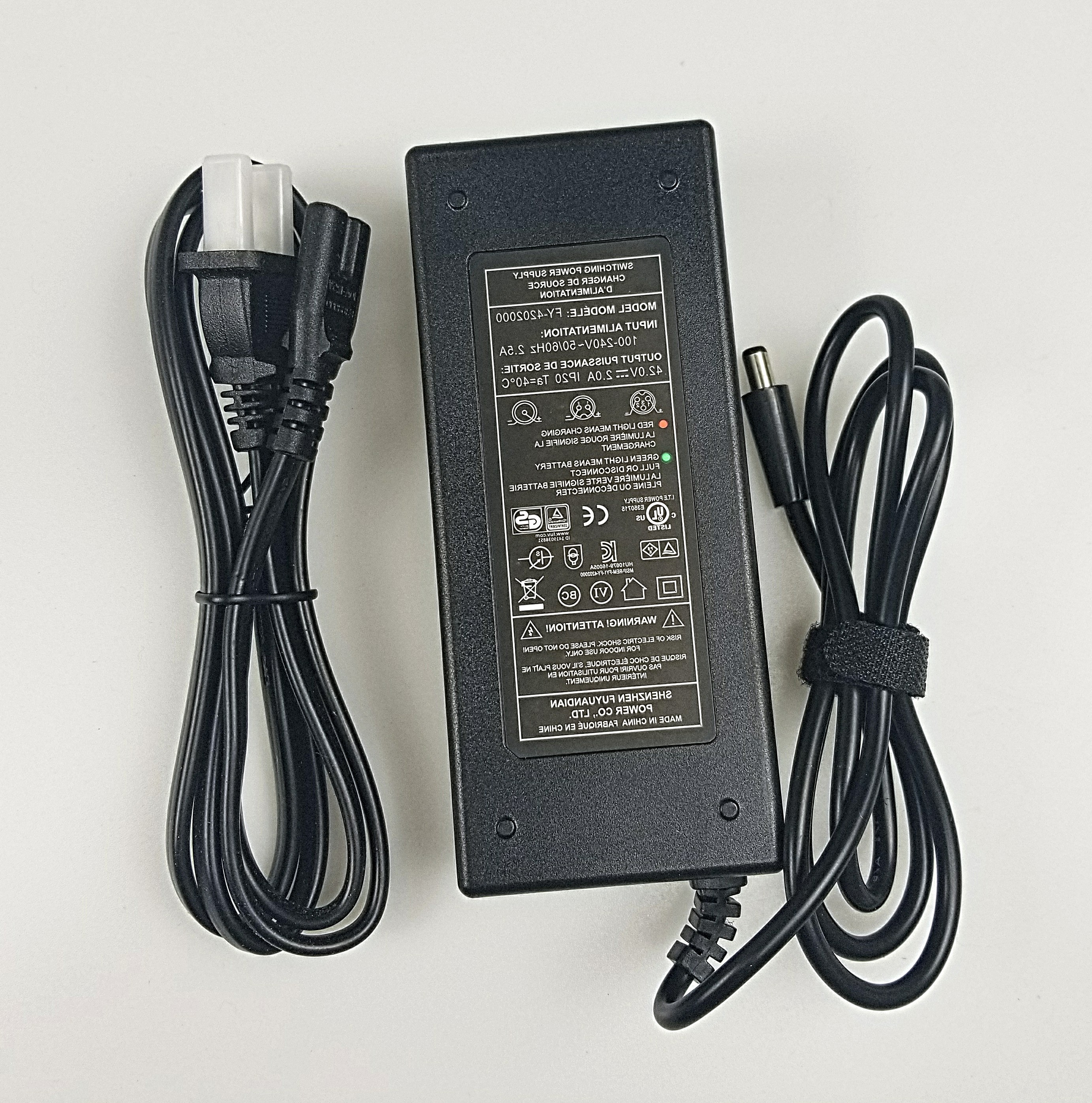 36v锂电充电器 电动滑板充电器 42v2a充电器dc口3c,ce,fcc