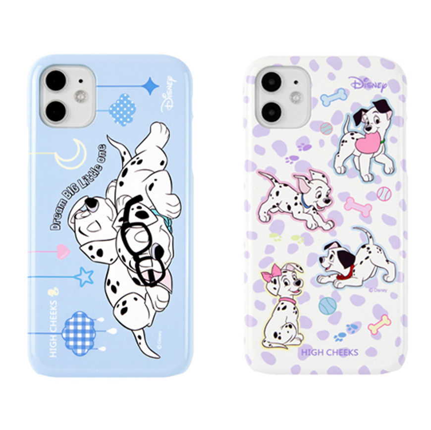 韩国正品代购highcheeks 可爱的斑点狗手机壳适用于 iphone13 pro