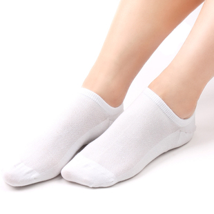 欧蒂爱夏季薄款纯棉船袜透气女式夏天白袜子女士隐形网眼运动短袜