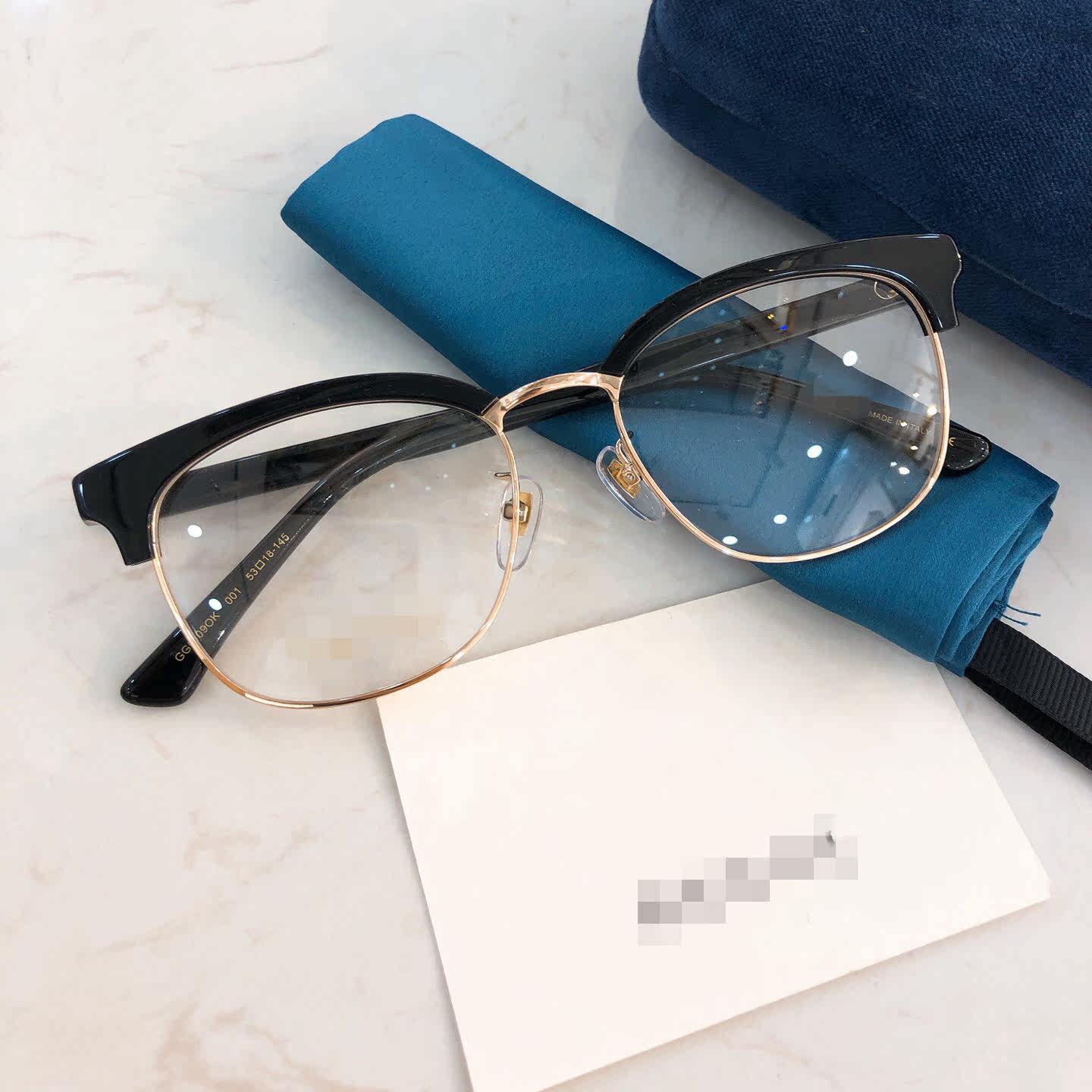 日本_gg0409ok板材方框金属光学镜架 可配镜新款男生斯文近视眼镜框架