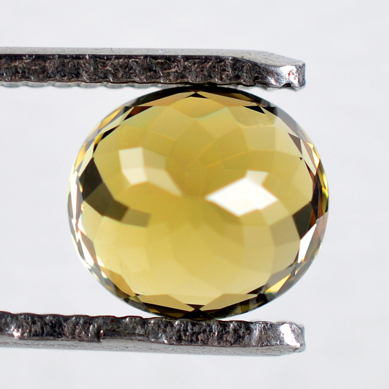 4.60克拉 天然黄绿色碧玺裸石戒面 优雅生辉【9619】