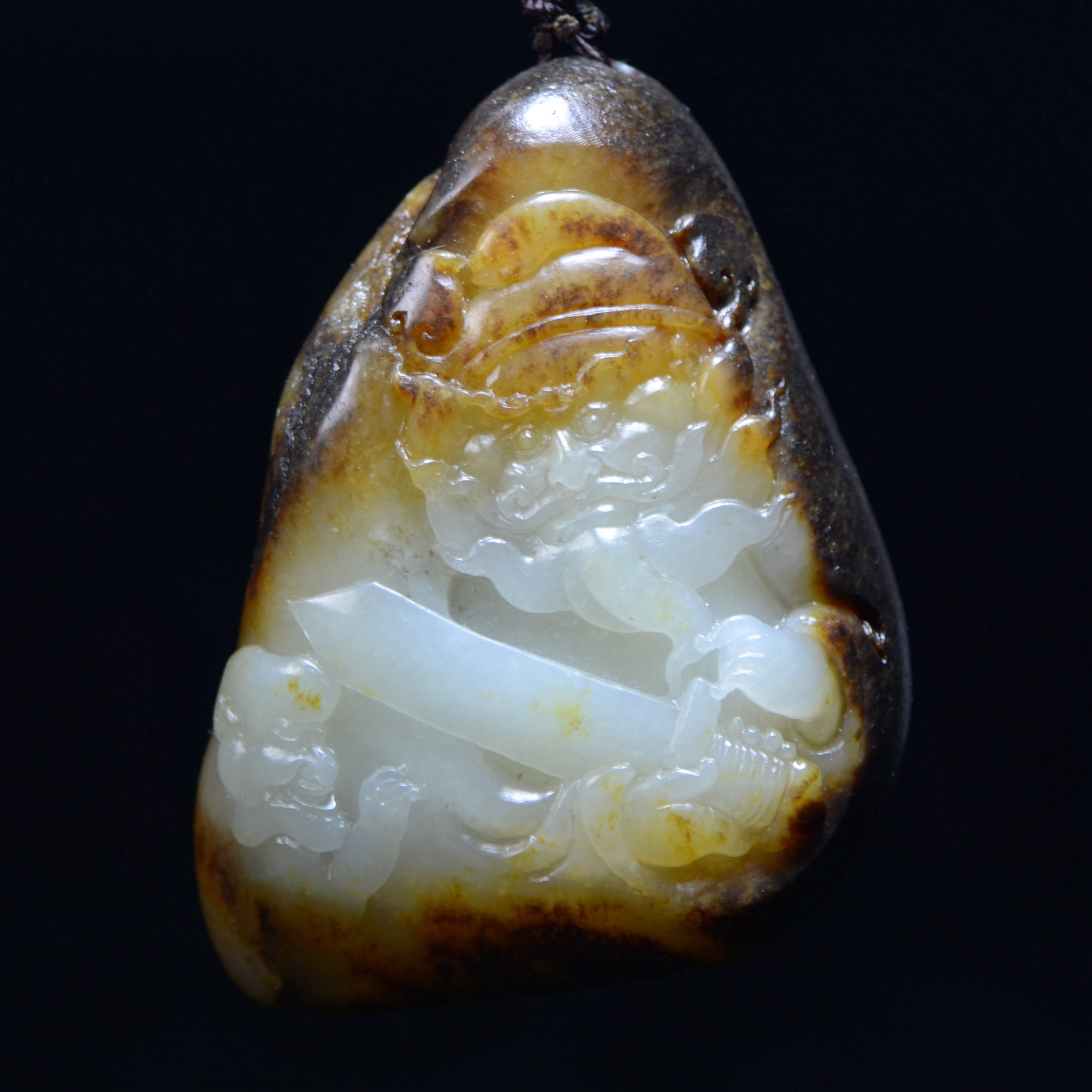 【镇平直供】省级玉石雕刻大师苏红占作品 【浩然正气】 126克