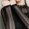 Lace Base coat Long sleeve Jacobs jacket Half a Internal lap Stand collar Blouse 2021 New fall coat Lace Base coat Long sleeve Jacobs jacket Half a Internal lap Stand collar Blouse 2021 New fall coat
