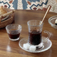 土耳其咖啡杯碟套装 玻璃红茶杯欧式阿拉伯下午茶花茶小杯子出口