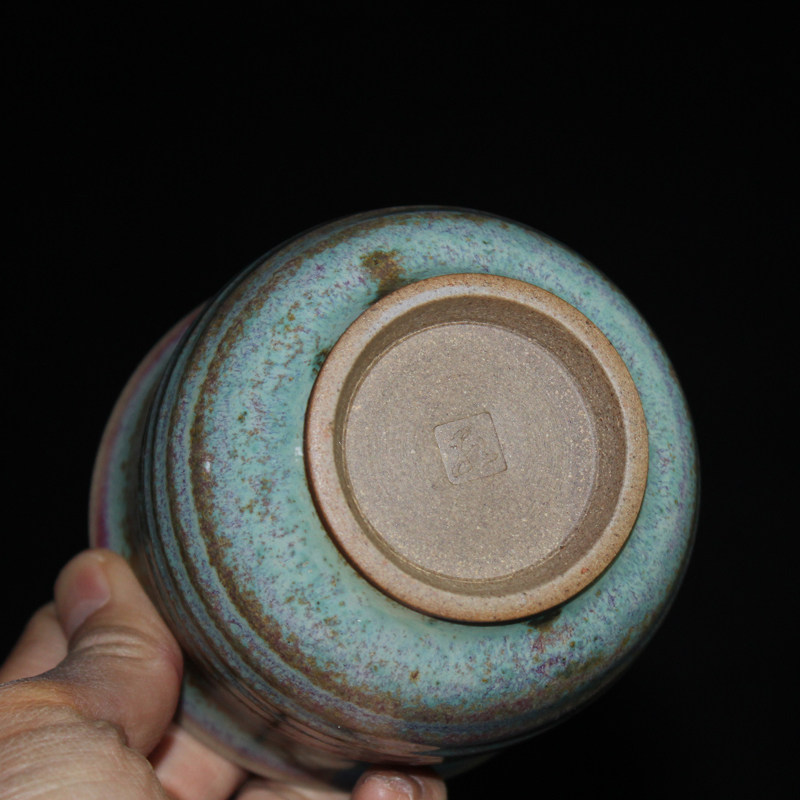 【直供】中国工艺美术大师 孔相卿 孔家钧窑 《主人单杯》