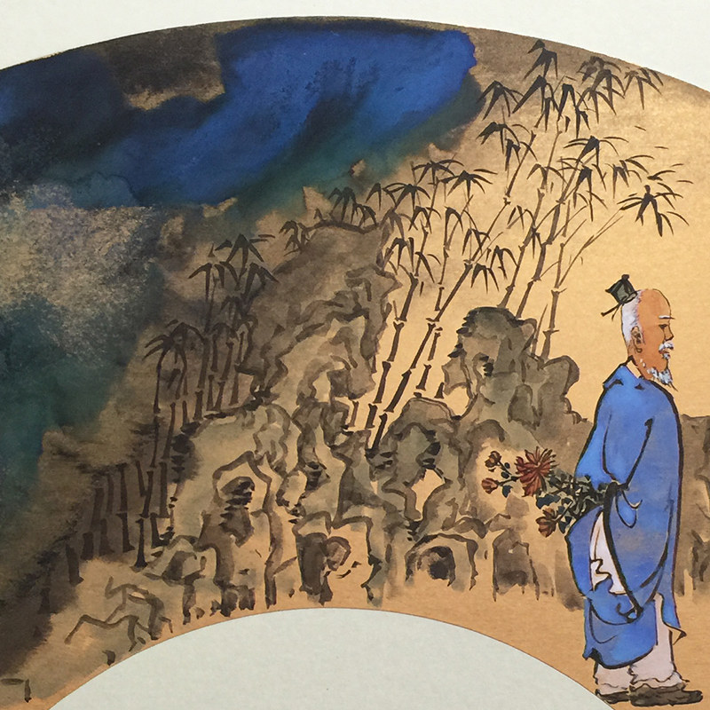 叶岚《逍遥墨客》著名国画家