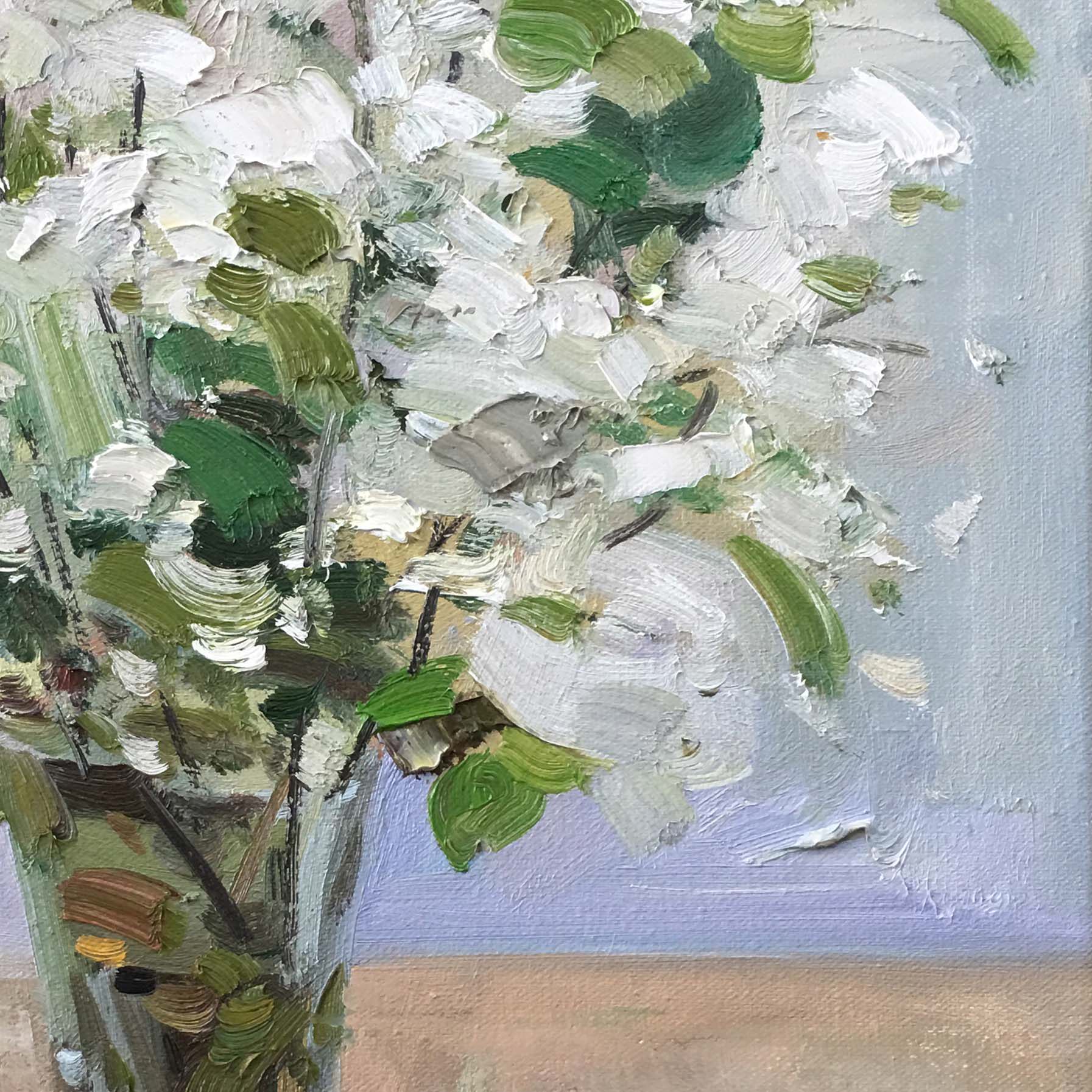 邵辉《丁香》布面油画