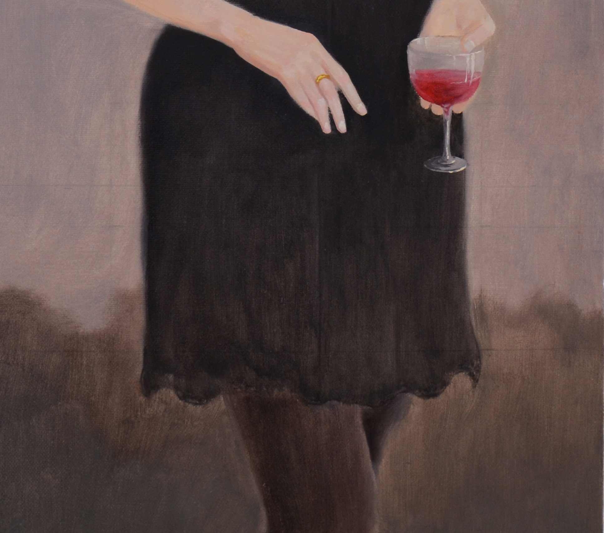 匿名拍卖《黑色》布面油画