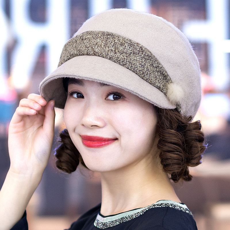帽子女中年妈妈冬时尚