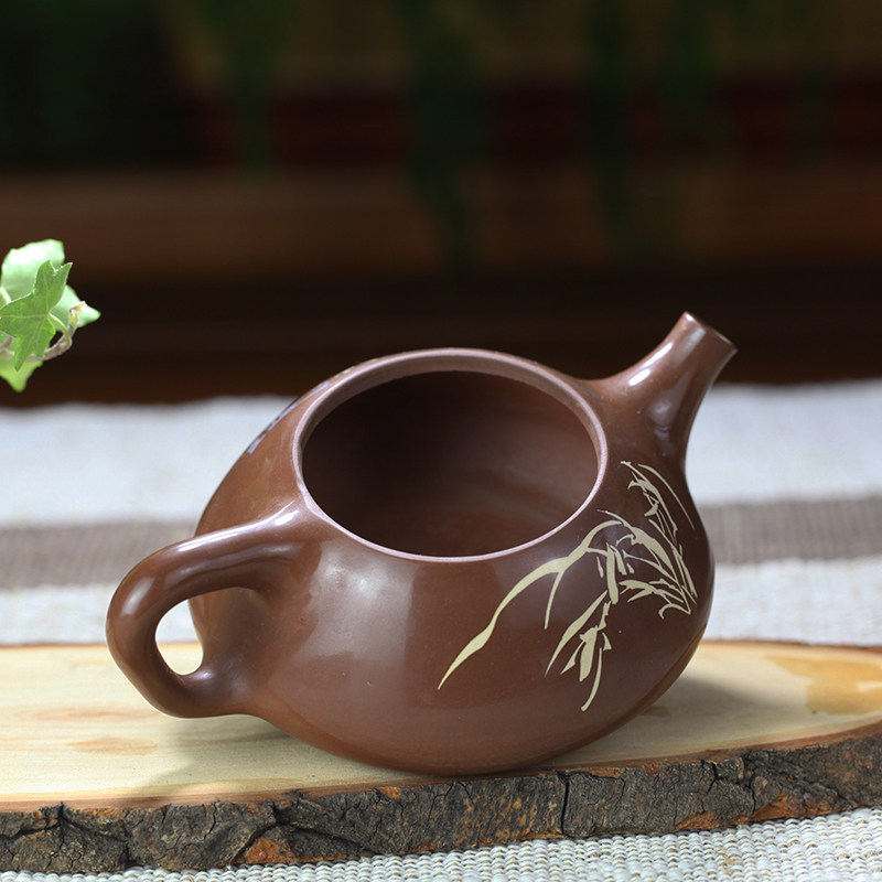 云南省工艺美术大师 建水紫陶非物质传承人陈绍康 清心石瓢壶