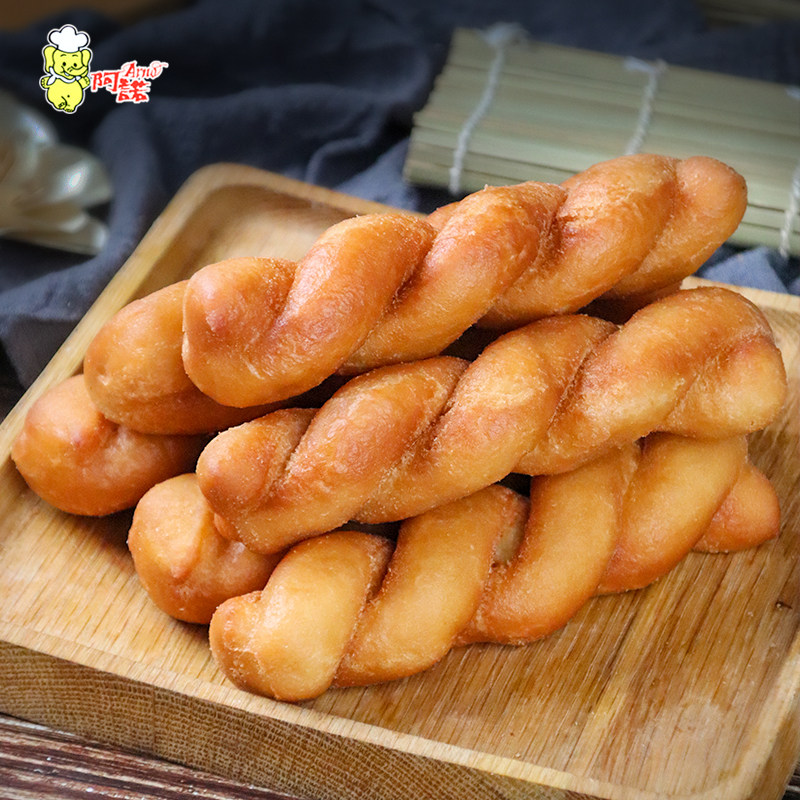 阿诺西式软麻花天津大麻花北方传统小吃油条速冻油炸面点840g12根-mc