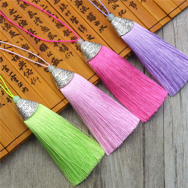 高档冰丝流苏穗子鱼嘴金属帽车挂吊穗裙子饰品配件包包衣服手工穗