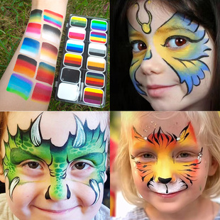水溶性彩绘颜料脸部儿童面部人体无毒脸上彩绘颜料送教程出摊练习