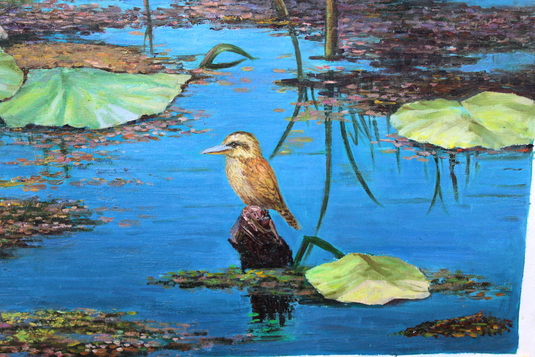 朝鲜人民艺术家李春植《荷花》海外直供【白头山出品】