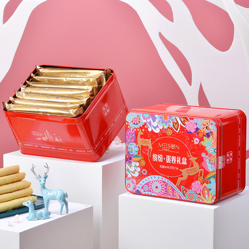 香港美诚什锦西饼蛋卷西式糕点伴手礼盒装铁盒员工福利中秋节礼品