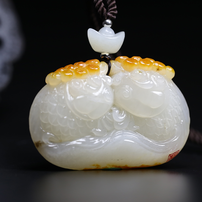 玉雕名家范浩刚和田玉作品《金玉满堂》53.267克