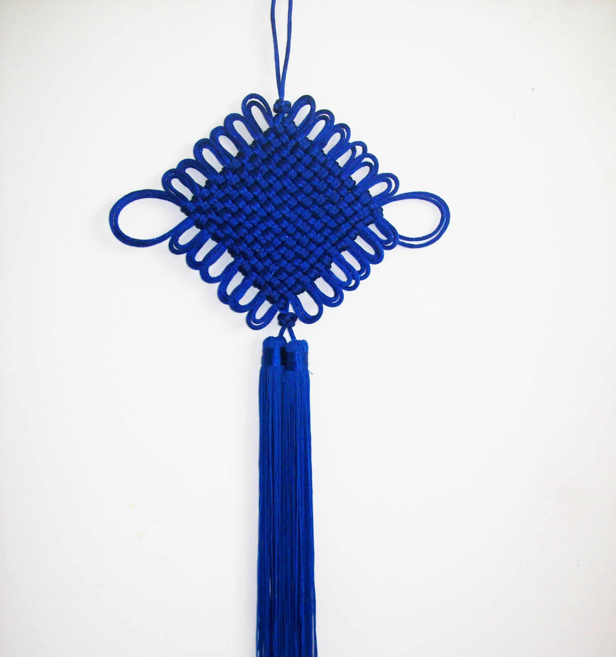 蓝色中国结挂件装饰家居玄关精品挂饰丝线穗子可加工定做