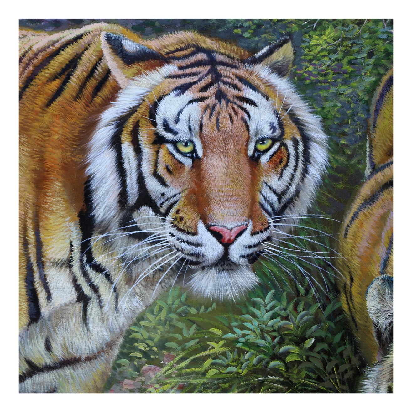 (朝鲜)大尺幅 金真赫《虎》万寿台美术创作社 大卫画廊