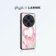 LANWK适用于vivoX100pro手机壳新款高端玻璃s18卡通可爱iqoo12镜头全包por超薄iQOO郁见小狗保护套女高级感