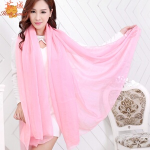 外搭旅游粉色纱巾遮阳中长款旅行坎肩披肩丝巾潮游服长裙加长.