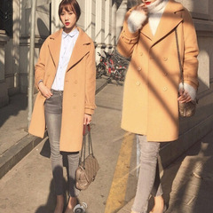 2016冬装新款女装潮韩版羊绒呢子大衣修身显瘦加厚毛呢外套中长款