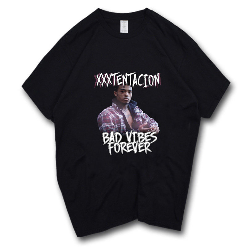 xxxtentacion嘻哈说唱hiphop衣服男女beatbox宽松bf情侣短袖t恤
