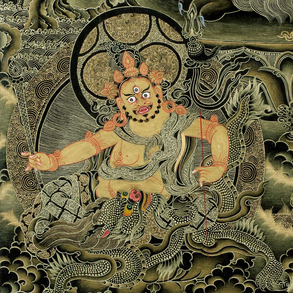 [优众正品]财宝天王黑金卡 手绘唐卡 国内独家