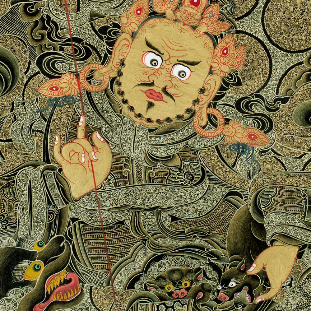 [优众正品]财宝天王黑金卡 手绘唐卡 国内独家