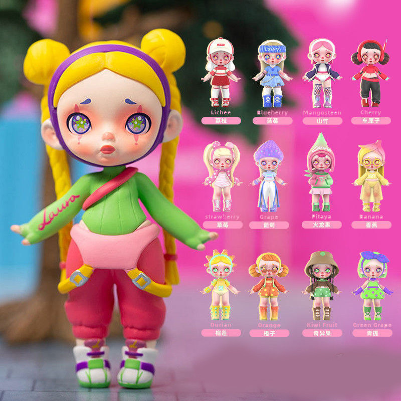 劳拉laura潮流水果派对系列盲盒手办女生版可爱摆件睡衣礼物公仔