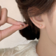 简约八芒星耳钉女纯银针百搭设计感小巧耳环2024新款爆款气质耳饰