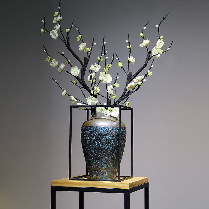 新中式陶瓷花瓶插花摆件现代创意客厅电视柜玄关禅意复古家居装饰