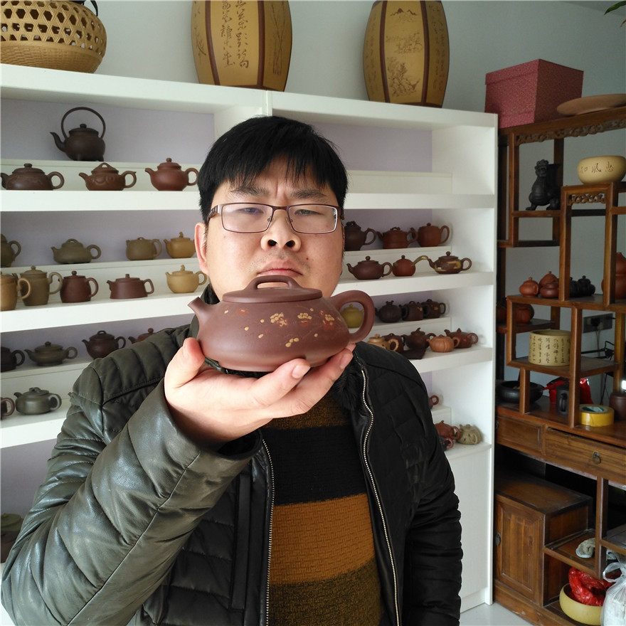 精刻细绘 出水爽【石瓢】优质紫泥 易泡养 助理工艺美术师钱陶峰