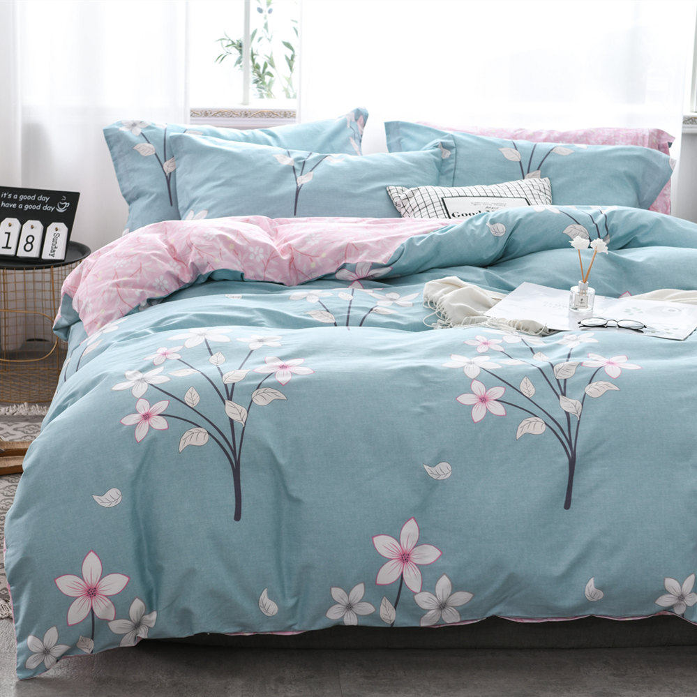 纯棉全棉四件套100床上双人被罩