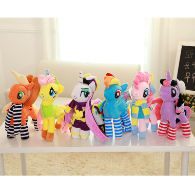 彩虹小马宝莉全套玩具宇宙紫悦公主塑料公仔摆件套装儿童生日礼物