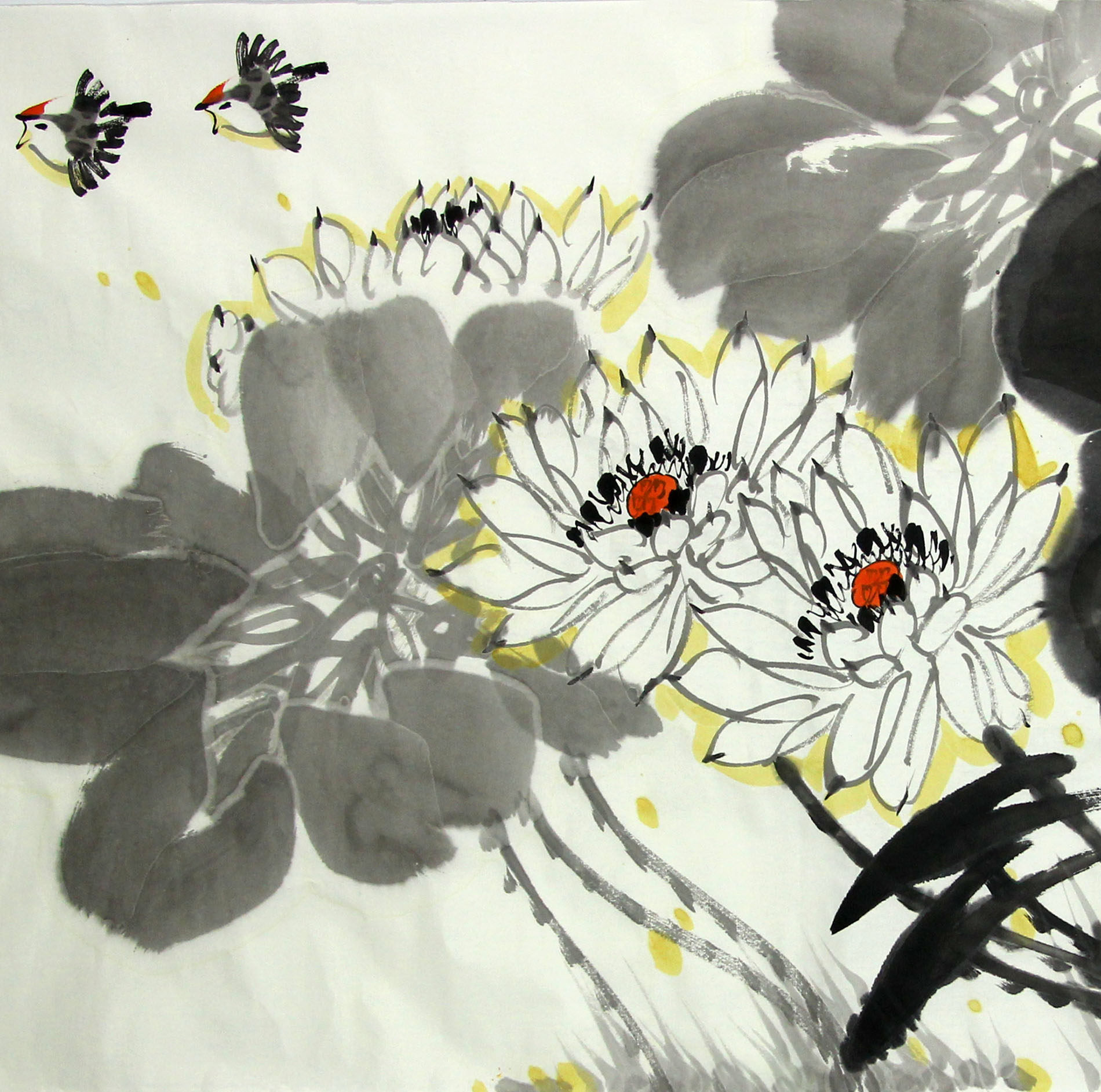 刘德功《荷花》中国画家97百杰