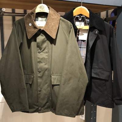 英式BAR复古经典翻领工装夹克宽松休闲外套短款防风衣BMS BOY女
