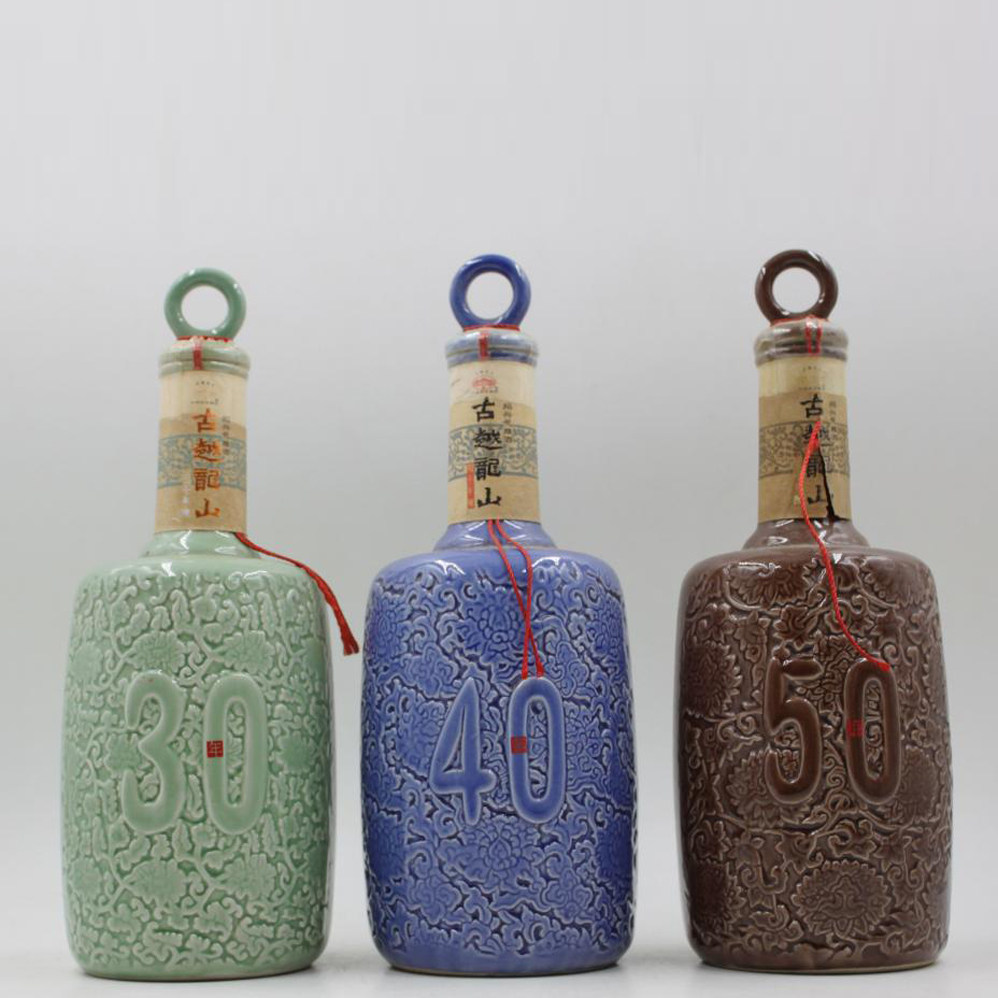 2012年古越龙山陈酿30年40年50年一套3瓶【淘酒中国】(122)1