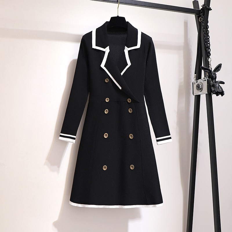 2019秋季新款大码女装胖妹妹西装外套显瘦遮肚高腰针织毛衣连衣裙|msdalam kategori Butik wanita / wanita, wanita saiz besar - dari Buy2taobao.com untuk memberikan perkhidmatan ejen Taobao profesional membeli