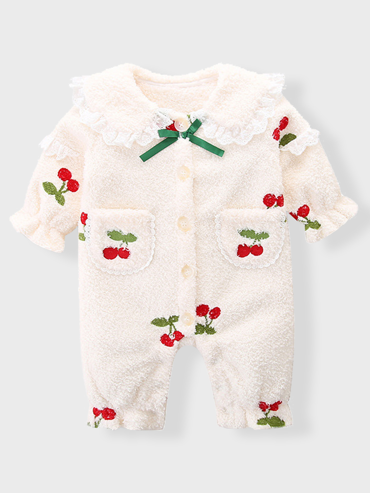 春节婴儿哈衣洋气小套装秋冬款女宝网红连体衣两个月宝宝衣服冬季