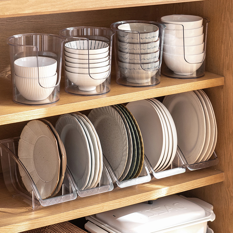 厨房碗架塑料碟盘子收纳盒放饭碗碟沥水架餐具置物盒碗柜碗架子