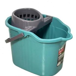 加大加厚塑料地拖桶家用老式带滑轮手压拖把桶沥水桶墩布桶拖地桶