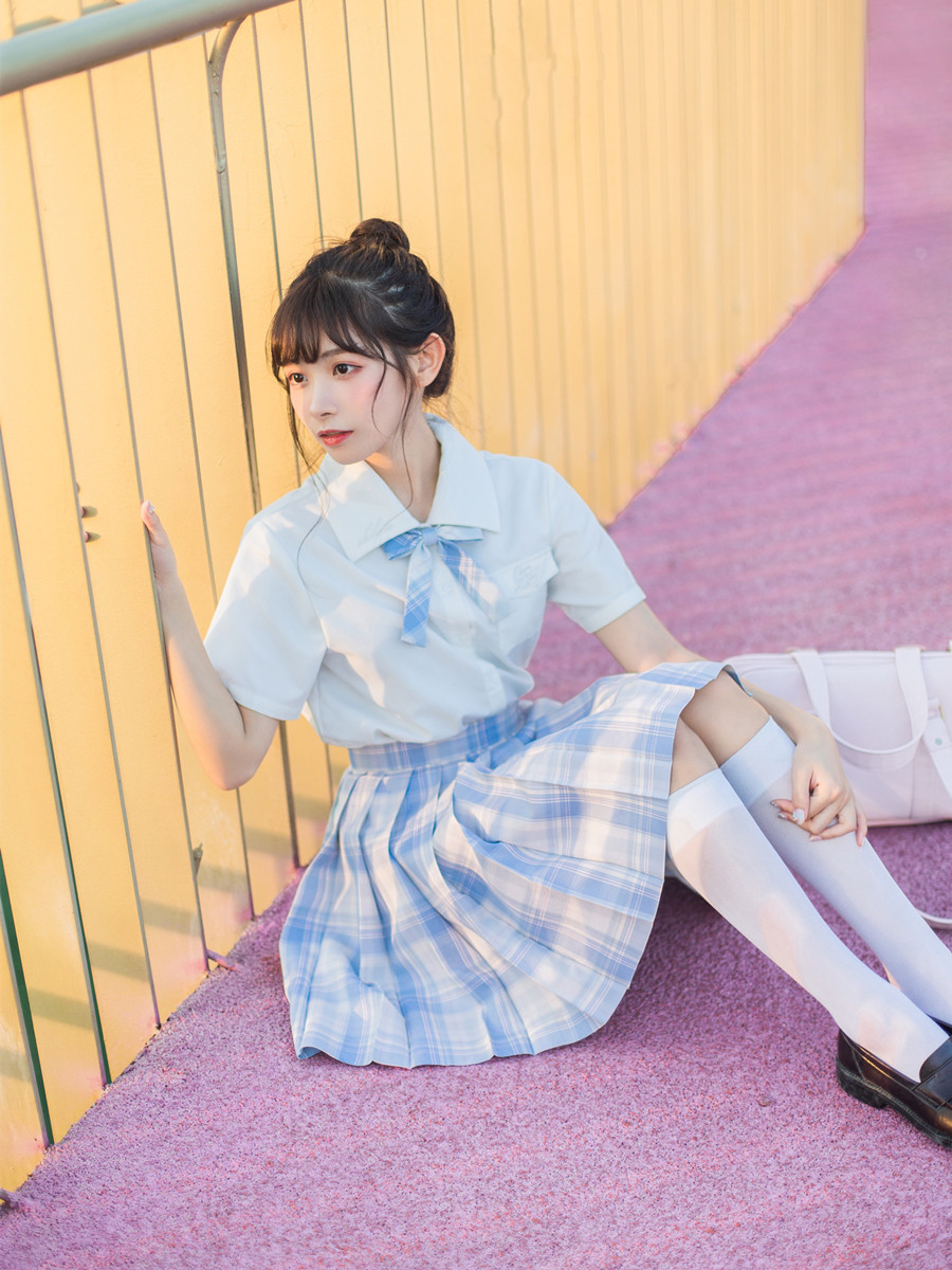 制服百褶裙学生学院日系正统格裙jk原创预约cosplay女装