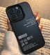 韩国ins风标签黑色磨砂男款手机壳适用iPhone15promax苹果14ProMax黑边13新款12极简14pro防摔11小众15高级感