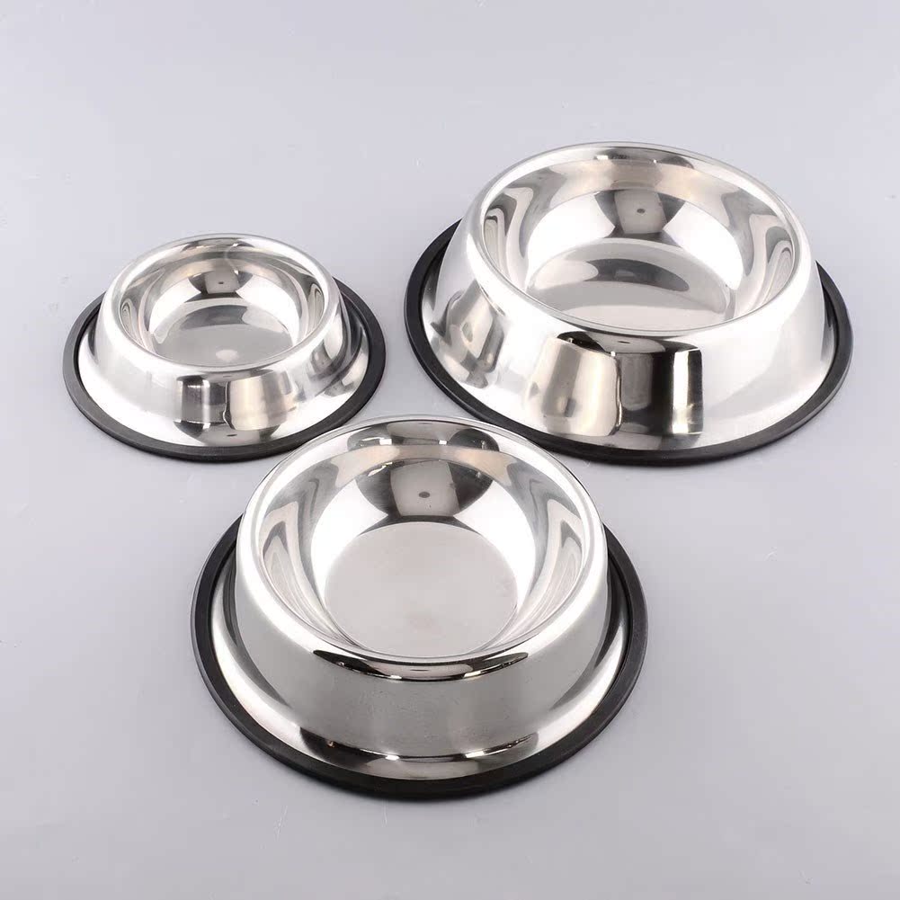 Pet Dog Puppy Stainless Steel Food Water Bowl Dish Non Slip|msdalam kategori Aksesori rumah, barang kemas lain - dari Buy2taobao.com untuk memberikan perkhidmatan ejen Taobao profesional membeli
