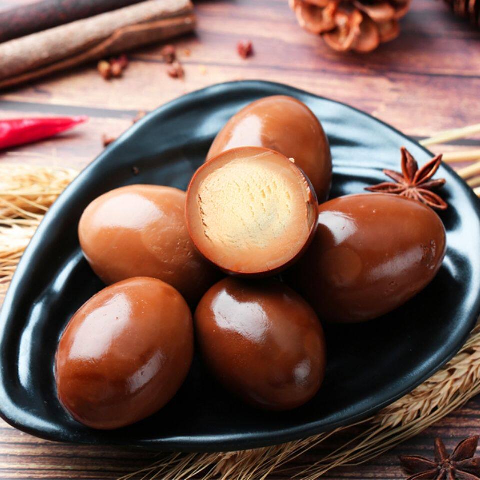 慈爱香卤鸡蛋100g 酱香卤蛋卤味零食哈尔滨三只五香休闲泡面包邮