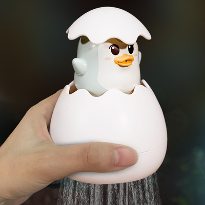 小鸭蛋宝宝男生泡澡小玩具泳池洗澡玩具小黄鸭女孩戏水企鹅花洒