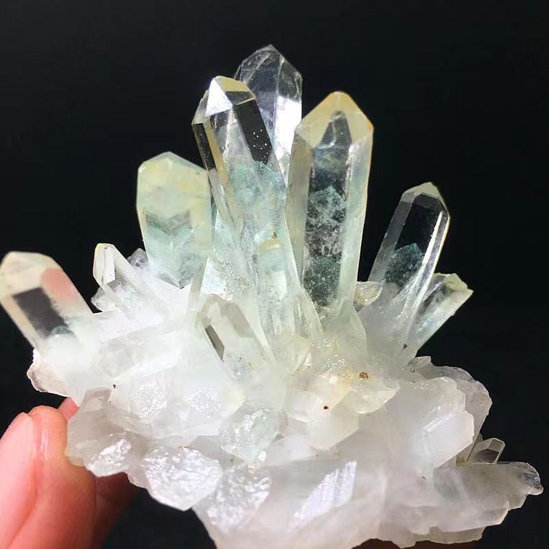 84天然水晶矿石原石标本盒矿物宝石玛瑙石