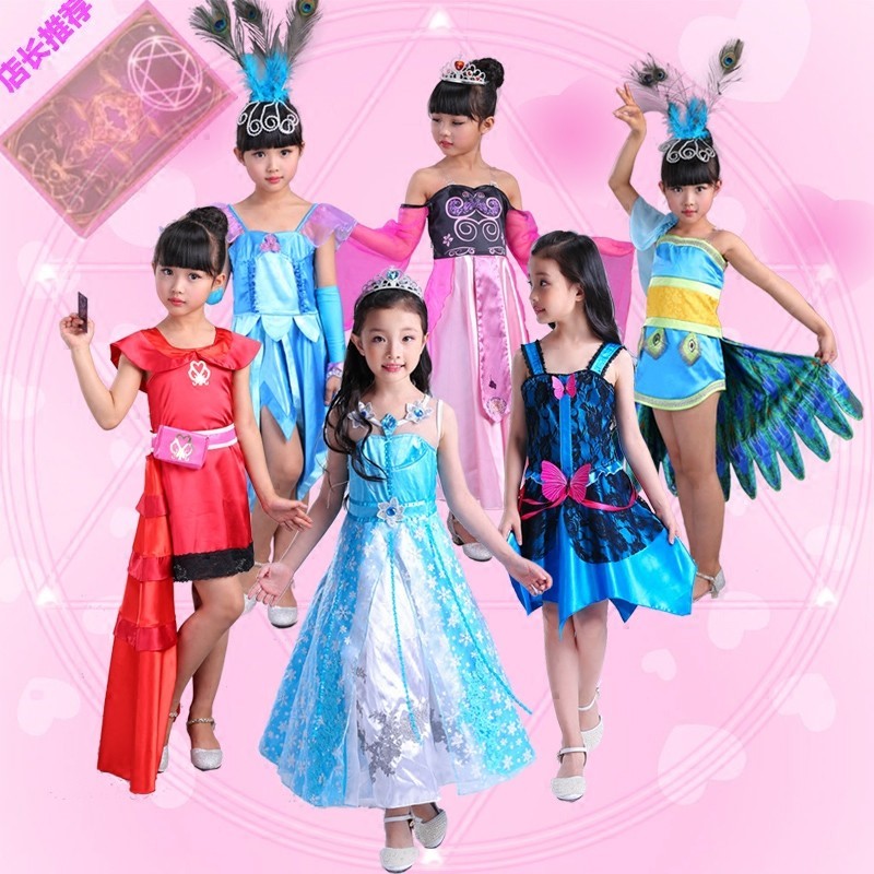 一折叶罗丽衣服儿童 仙子服装